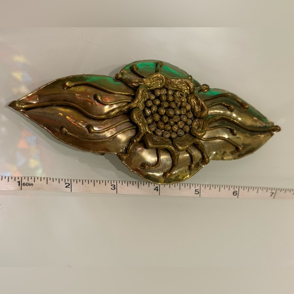 Sculpted Metal bronze Western 
Belt Buckle potentially the work of Pal Kepenyes. main image 6